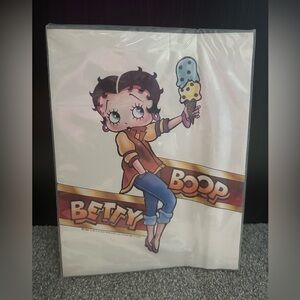 Betty Boop Pink, Brown & Blue Character Print